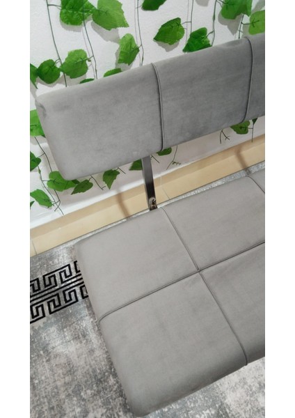Metal Ayaklı Sırtlı Siyah Mutfak Salon Antre Yatak Odası Puf Bank Oturak Bench fırsatları