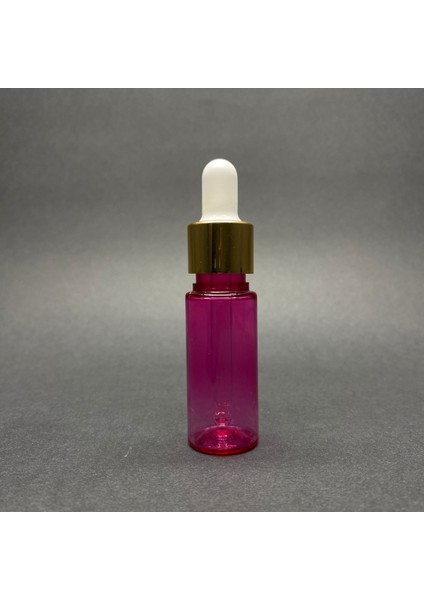 15 ml Plastik Pembe Şişe Cam Damlalıklı , Gold Metal Kapaklı , 15 cc Cam Damlalıklı Pe Şişe x 10 Adet fiyatları