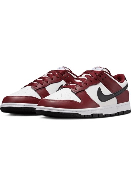 Dunk Low Leather Unisex Sneaker Hakiki Deri Beyaz Spor Ayakkabı