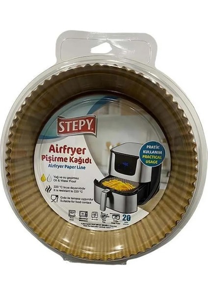 Airfryer Pişirme Kağıdı 16CM 20'li