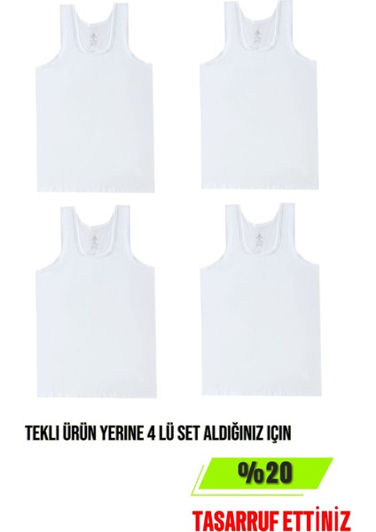4'lü Beyaz Erkek Atlet Rahat, Yaz Kış, Fit %100 Pamuk, Terletmeyen, Esnek , Nefes Alan, Şık ve Günlük modelleri