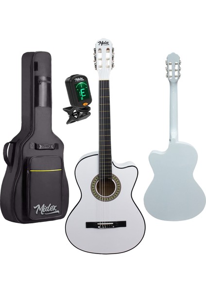 CG-390WH-XBAG Beyaz Renk Klasik Gitar 4/4 Sap Ayarlı Kesik Kasa