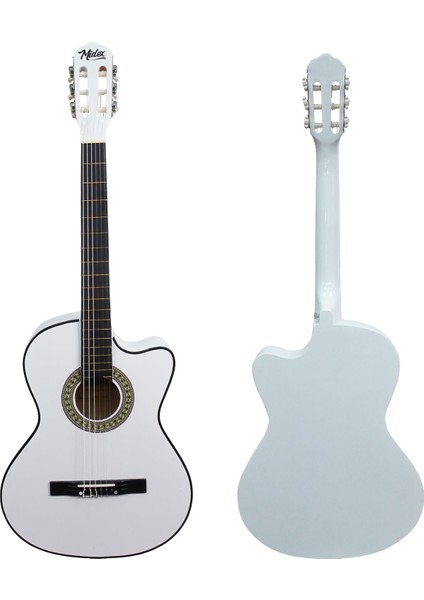 CG-390WH-XBAG Beyaz Renk Klasik Gitar 4/4 Sap Ayarlı Kesik Kasa