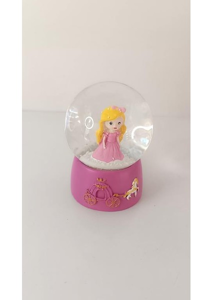 Kar Küresi Prenses Kraliçesi Işıklı Kar Küresi Ev Ofis Dekor Biblo Obje 9 cm fırsatları