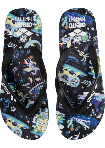 Fun Planet - Thong Unisex Çok Renkli Günlük Stil Terlik 007545100