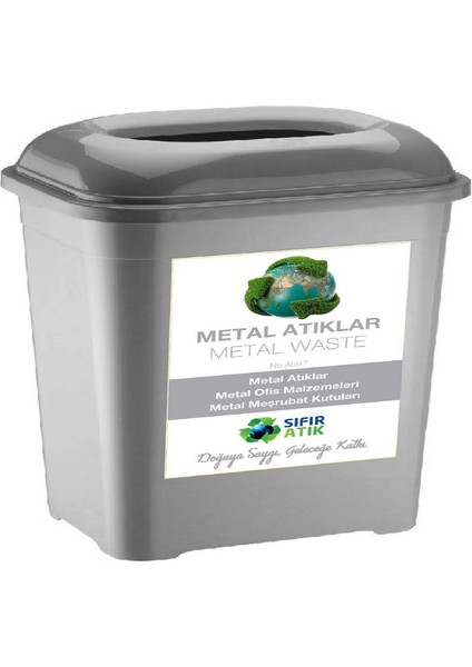 4 Adet * 50 Lt Plastik Cam Metal Kağıt Için Plastik Sıfır Atık Kutusu Geri Dönüşüm Kutusu Toplama büyük boy