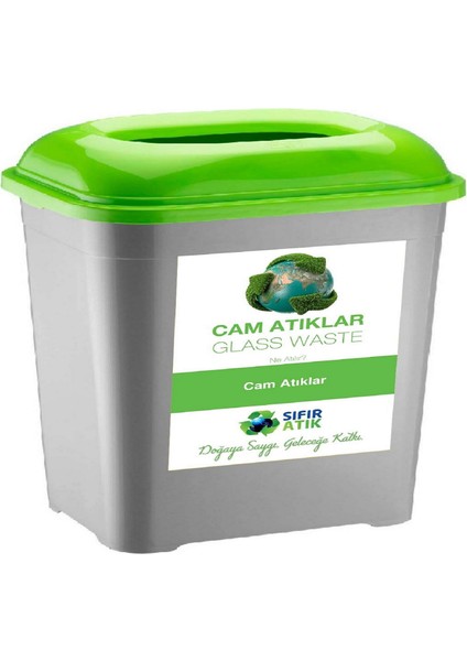 4 Adet * 50 Lt Plastik Cam Metal Kağıt Için Plastik Sıfır Atık Kutusu Geri Dönüşüm Kutusu Toplama büyük boy