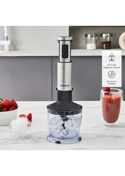 Inox Quick Mix Hız Ayarlı 1300W El Blender Set 9616B