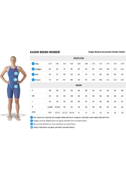 Thunder Wetsuit Kadın Siyah Yüzücü Yarış Mayosu 005630510