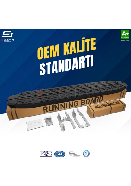 TOGG T10X Evo Siyah Yan Basamak 203 Cm 2023 Üzeri A+ Kalite
