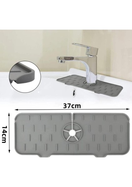 Tezgah Sıçrama Koruyucu Silikon Musluk Altı Mutfak Banyo Lavabo Akıtma Tahliye Ped Sabunluk Lavabo fiyatları