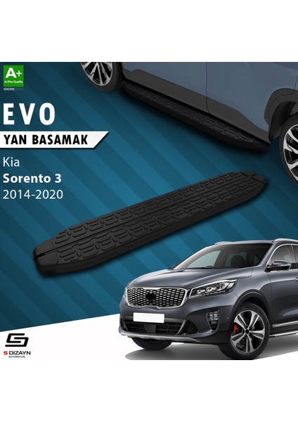 Kia Sorento 3 Evo Siyah Yan Basamak 183 Cm 2014-2020 A+ Kalite