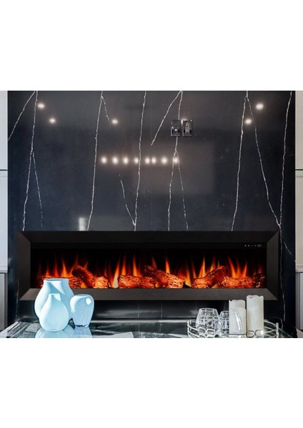 Magel 160 - Isıtmasız Elektrikli Şömine Sınırsız Renkli Metal Çerçeveli fiyatları