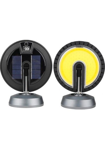 Powermaster Çalışma Lambası 25 Watt USB Type-C Girişli Cob LED Solar Güneş Enerjili Dönebilen Kamp Aydınlatma Ayaklı