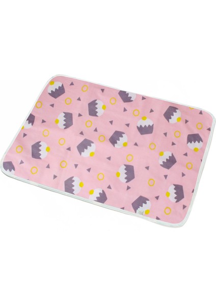 Pembe Pasta Stili 60X75CM Köpek Idrar Emici Kumaşlı Yıkanabilir Eğitim Pedi Su Geçirmez Koltuk Kapağı Soğutucu Mat-Köpek Bezi Yeniden Kullanılabilir (Yurt Dışından)