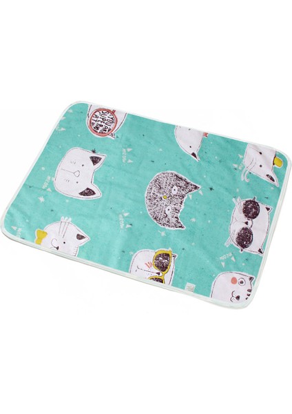 Aptal Kedi Yavrusu Tarzı 35X45CM Köpek Idrar Emici Kumaşlı Yıkanabilir Eğitim Pedi Su Geçirmez Koltuk Kapağı Soğutucu Mat-Köpek Bezi Yeniden Kullanılabilir (Yurt Dışından)