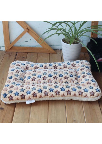 Kahverengi Yıldız Stili 47X33CM Sıcak Yumuşak Polar Evcil Hayvan Matı Seyahat Kedi Kum Köpek Battaniye Yavru Yastık Evcil Pad Köpek Yatağı Cheaze Küçük ve Büyük Köpekler Için (Yurt Dışından)
