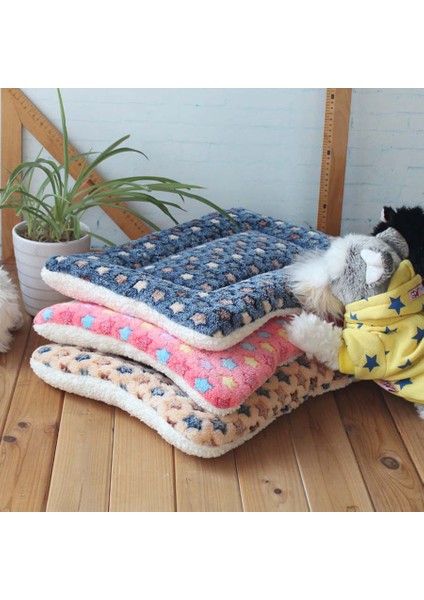Kahverengi Yıldız Stili 47X33CM Sıcak Yumuşak Polar Evcil Hayvan Matı Seyahat Kedi Kum Köpek Battaniye Yavru Yastık Evcil Pad Köpek Yatağı Cheaze Küçük ve Büyük Köpekler Için (Yurt Dışından) fiyatları