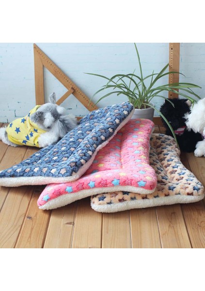 Kahverengi Yıldız Stili 47X33CM Sıcak Yumuşak Polar Evcil Hayvan Matı Seyahat Kedi Kum Köpek Battaniye Yavru Yastık Evcil Pad Köpek Yatağı Cheaze Küçük ve Büyük Köpekler Için (Yurt Dışından) modelleri