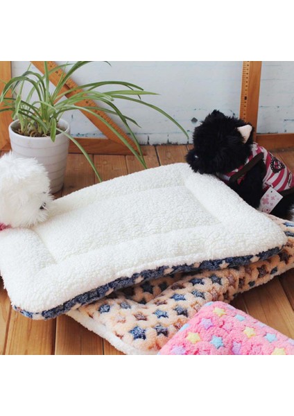 Nokta Mavisi Stili 47X33CM Sıcak Yumuşak Polar Evcil Hayvan Matı Seyahat Kedi Kum Köpek Battaniye Yavru Yastık Evcil Pad Köpek Yatağı Cheaze Küçük ve Büyük Köpekler Için (Yurt Dışından) fırsatları