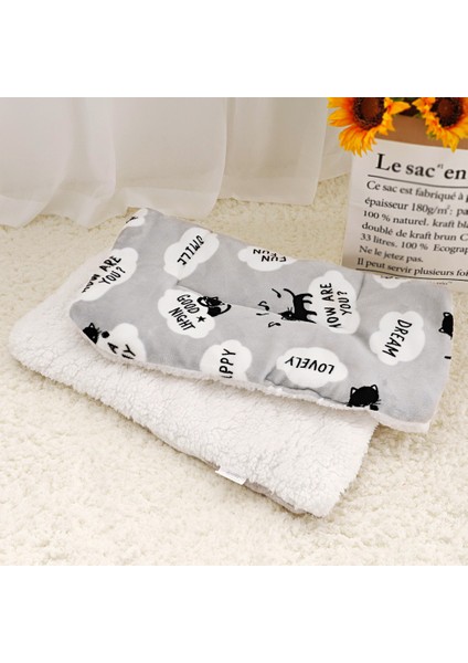 Gri Tarzı 55X40CM Küçük Orta Büyük Köpekler Için Sıcak Yatak Matı Yumuşak Polar Yavru Kedi Battaniye Köpek Yatağı Dinlenme Minderi Yuva (Yurt Dışından)