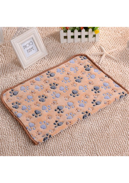 Kahverengi Tarzı 60 x 40 cm Sevimli Sıcak Kedi Köpek Yatak Matı Kılıfı Küçük Orta Büyük El Işi Tass Baskılı Kedi Köpek Polar Yumuşak Battaniye Yavru Kış Evcil Hayvan Malzemeleri (Yurt Dışından)