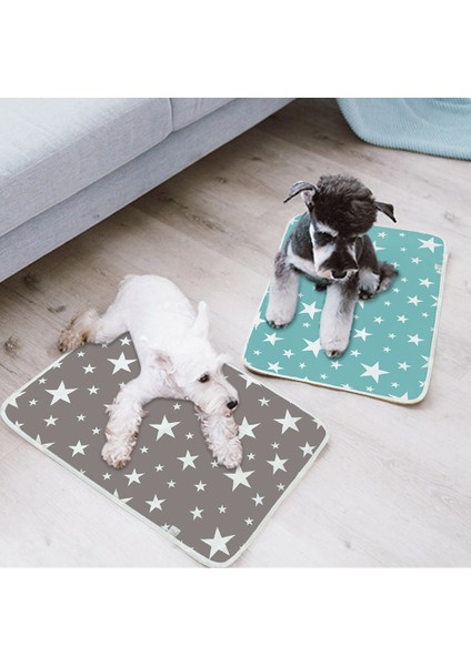 Yeşil Okyanus Tarzı 80X110CM Köpek Idrar Emici Kumaşlı Yıkanabilir Eğitim Pedi Su Geçirmez Koltuk Kapağı Soğutucu Mat-Köpek Bezi Yeniden Kullanılabilir (Yurt Dışından) modelleri