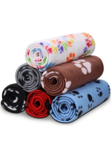 Çay Kahvesi Stili 60X70CM Kedi Köpek Kürk Battaniye Yumuşak Polar Battaniyeler Uyku Matı Yatak Kapağı Pati Baskılı - Küçük Hayvanlar Için (Yurt Dışından) fiyatları