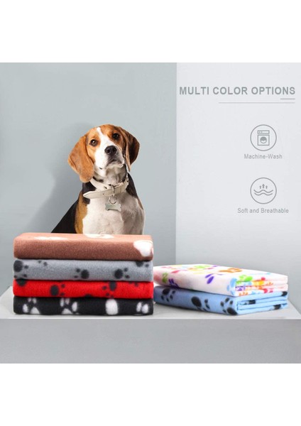 Çay Kahvesi Stili 60X70CM Kedi Köpek Kürk Battaniye Yumuşak Polar Battaniyeler Uyku Matı Yatak Kapağı Pati Baskılı - Küçük Hayvanlar Için (Yurt Dışından) modelleri