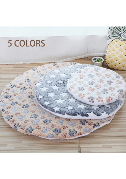 Beyaz Stil Çap 50CM Yuvarlak Köpek Yatak Matı Çift Taraflı Evcil Hayvan Yatağı Kedi Yıkabilir Katlanabilir Yumuşak Sıcak Kedi Battaniyesi Köpek Aksesuarları (Yurt Dışından) fiyatları