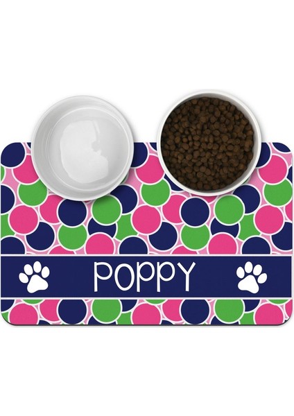 No.3 Tarzı 40X25CM Adını Özelleştir Su Geçirmez Evcil Hayvan Matı Evcil Hayvanlar Için Mama Matı Köpek ve Kedi Içme Matı Deri Pu Malzeme Özel Evcil Hayvan Mama Matı (Yurt Dışından)
