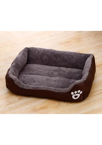 Kahverengi 2 Tarzı 42X30 cm Sıcak Köpek Kulübesi Yumuşak Yastık Büyük Köpek Yatağı Sepetler Sonbahar Kış Kedi Için Yatak Yıkanabilir Ev Yavru Malzemeleri Pamuk Kulübe Mat (Yurt Dışından)