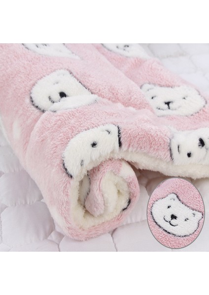 Pembe Ayı Stili 4-61X41CM Ev Hayvanları Için Yumuşak Polar Battaniye Köpek Yatağı Kedi Matı-Yazın Kalın Yastık Sıcak Yatak - Küçük Orta Köpekler Kediler Için Evcil Hayvan Malzemeleri (Yurt Dışından)
