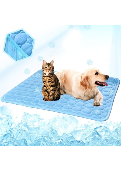 Mavi Stil Xs 40X30CM Köpekler Kediler Için Yıkanabilir Yaz Serinletme Matı Nefes Alan Kafes Ped Yatak Matı Evcil Hayvan Kendinden Serinletme Matı (Yurt Dışından)