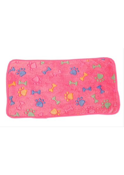 Pembe Kemikler Stili 20X20CM Köpek Kedi Yatağı Battaniye Koltuk Yumuşak Halı Malzemeleri (Yurt Dışından)
