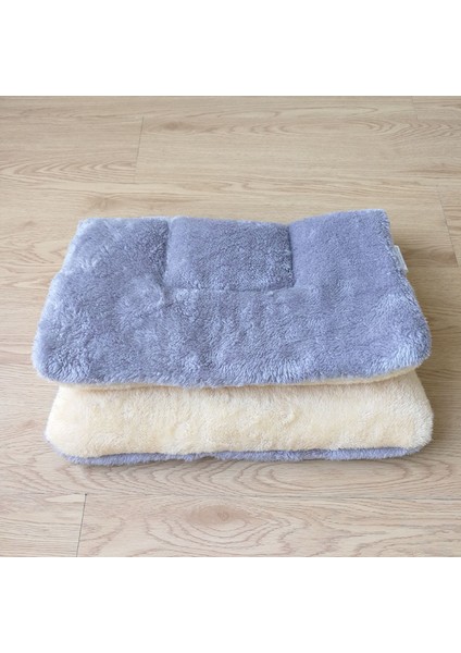 Gri Tarzı 47X33CM Sıcak Yumuşak Polar Evcil Hayvan Matı Seyahat Kedi Kum Köpek Battaniye Yavru Yastık Evcil Pad Köpek Yatağı Cheaze Küçük ve Büyük Köpekler Için (Yurt Dışından)
