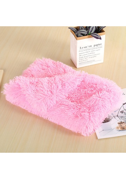Pembe Tarzı S 56X36CM Yumuşak ve Sıcak Polar Pet Battaniyesi Evcil Hayvan Yatak Matı Yastık Mağara Kanepe Ekstra Yumuşak Sıcak Pet Atkı Battaniyeler (Yurt Dışından)
