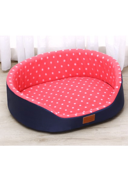 Kırmızı Stil 38X29X13 cm Sonbahar ve Kış Sıcak Evcil Hayvan Köpek Kedi Evrensel Yataklar Yumuşak Yastık Koltuk Yatak Küçük Orta Köpek Kürklü Rahat Yavru Yuva Mat Pad (Yurt Dışından)