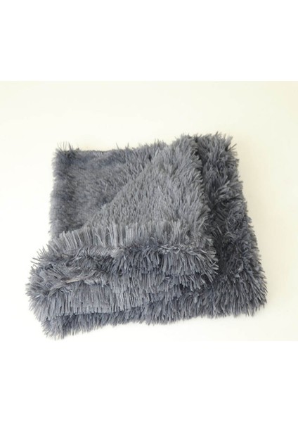 Koyu Gri Tarzı S 56X36CM Kürklü Uzun Püsküllü Pet Battaniyeler Sıcak Köpek Kedi Yatak Matları Derin Uyku Yumuşak Ince Kapaklar (Yurt Dışından)