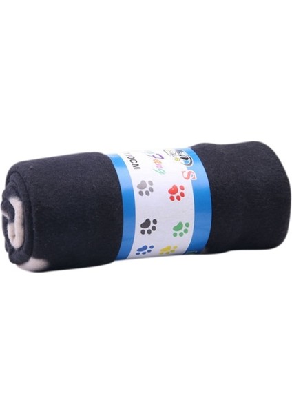 Siyah Stil 60X70CM Ev Evcil Hayvan Yumuşak Sıcak Battaniye Köpek Kedi Sevimli Çiçekli Pati Yataklar Yavru Çift Taraflı Mat Koltuk Araç Arka Koltuk Için (Yurt Dışından)