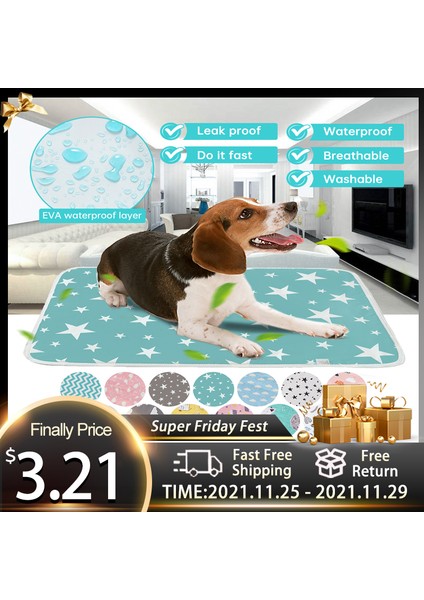 WKCXZWYB30002 Stili Xs 30X30CM Sıvı Emici Nefes Alabilen Bebek Bezi Mat Seyahat Taşınabilir Su Geçirmez Yeniden Kullanılabilir Eğitim Minder Köpek Araba Yıkanabilir Koltuk Kılıfı Mat (Yurt Dışından) indirimleri