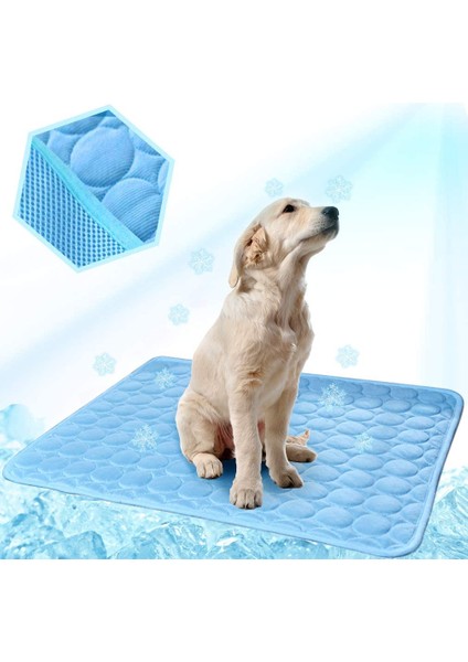Gri Stil 50X40CM Köpekler Kediler Için Yazlık Kendinden Soğutmalı Mat, Nefes Alabilen Evcil Hayvan Kafes Ped, Taşınabilir Yıkanabilir Evcil Hayvan Soğutma Battaniyesi (Yurt Dışından) modelleri