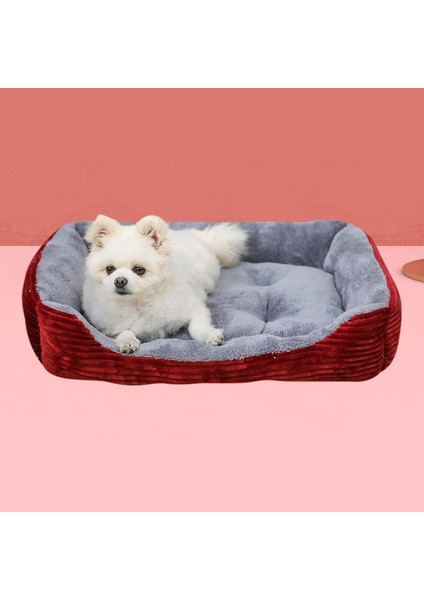 Kahverengi 1 Stil 42X30 cm Sıcak Köpek Kulübesi Yumuşak Yastık Büyük Köpek Yatağı Sepetler Sonbahar Kış Kedi Için Yatak Yıkanabilir Ev Yavru Malzemeleri Pamuk Kulübe Mat (Yurt Dışından) fiyatları