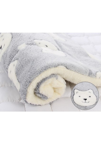 Gri Ayı Kafa Stili S Beden Köpekler Kediler Battaniye Yatak Mat Yumuşak Mercan Polar Polar Kış Kalın Sıcak Uyku Köpek Yatakları Küçük Evcil Hayvan Orta Tedarik (Yurt Dışından)