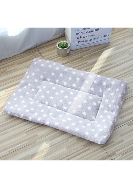 Yıldız Stili 35X29CM Kare Flanel Köpek Yatağı Sıcak ve Nefes Alabilen Yumuşak Yatak Matı - Küçük Orta Büyük Köpekler ve Kediler Için Pet Yatakları (Yurt Dışından)