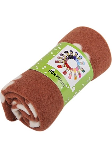 Kahve Tarzı 100X70CM Ev Evcil Hayvan Yumuşak Sıcak Battaniye Köpek Kedi Sevimli Çiçekli Pati Yataklar Yavru Çift Taraflı Mat Koltuk Araç Arka Koltuk Için (Yurt Dışından)