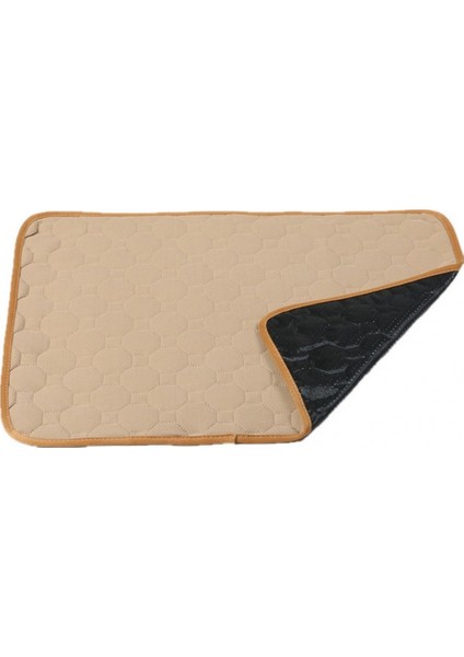 Bej Tarzı 50X40CM Evcil Köpek Yıkanabilir Bez Minder Üç Katmanlı Su Geçirmez Pet Malzemeleri Bezler Tekrar Kullanılabilir Eğitim Matı Hayvan Tavşan Kedi Koltuk Kılıfı (Yurt Dışından)