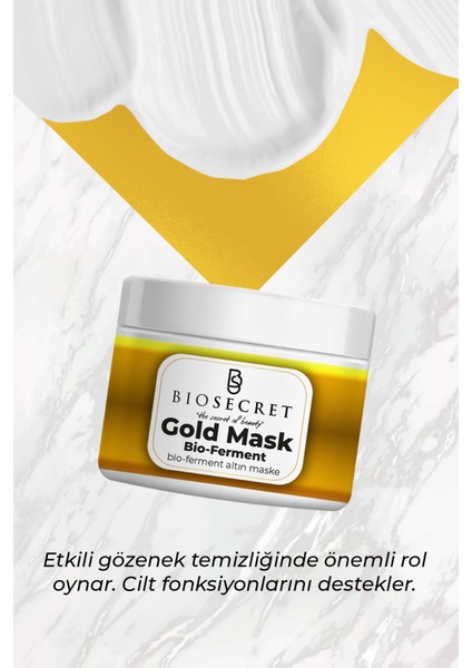 Gold Maske Bio Ferment Yaşlanma Karşıtı Aydınlatıcı Gözenek ve Leke Karşıtı 100ML