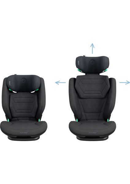 Rodifix Pro I-Size Isofix'li 15-36 kg Çocuk Oto Koltuğu Authentic Graphite