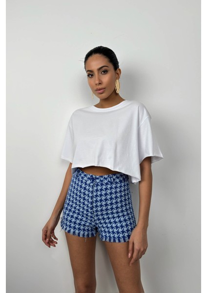 Oversize Basic Crop T-Shirt fiyatları